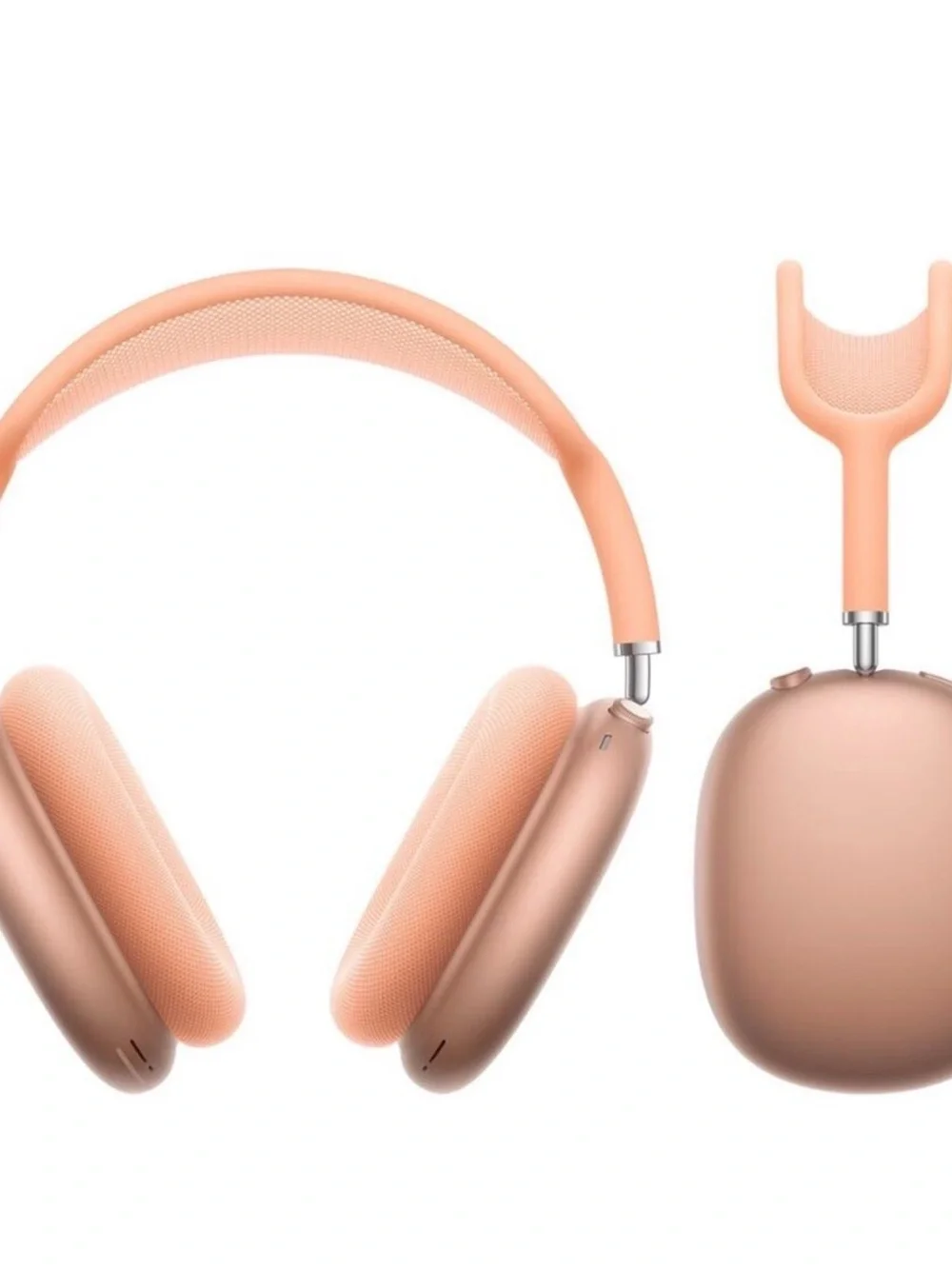 Apple Over-Ear Headphones in Peach and Orange